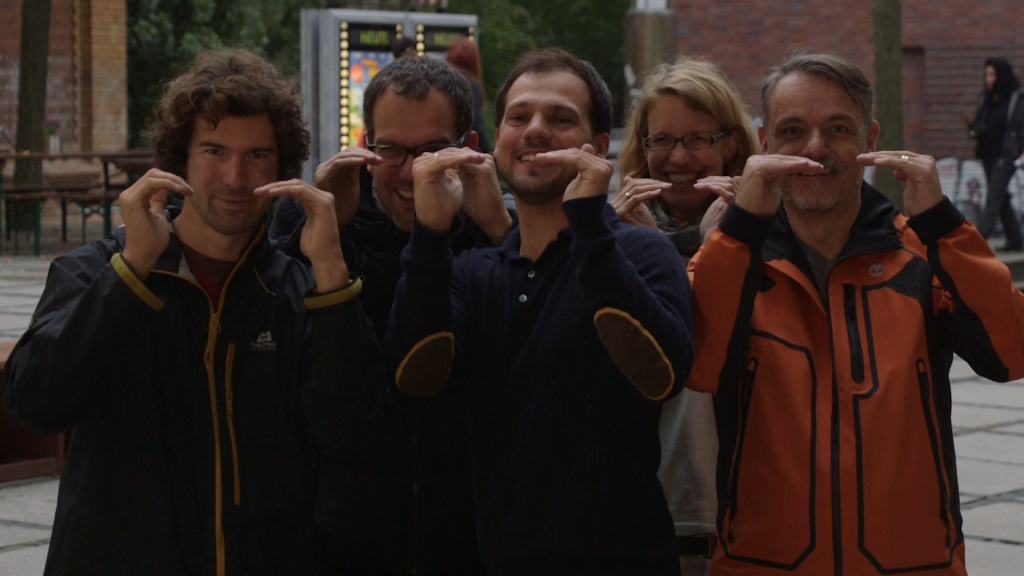 Das Kernteam des Filmprojekte "Augenhöhe". Der Film über den Wandel in der Arbeitswelt ist am 5. März in Dortmund und am 16. März in Unna zu sehen. (Foto: privat)