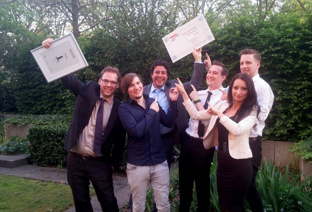 Preisgekrönte Marketing-Strategie: Das neomatt-Team zählte beim Tacken-Award 2016 zu den besten drei Startups. (Foto: neomatt)